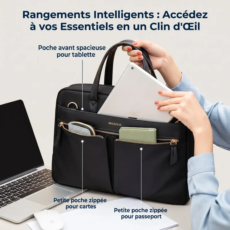 Sac ordinateur femme Sérénia - Confort postural & Protection PC