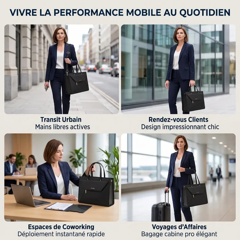 Sac ordinateur femme Envolia - Posture soulagée & Élégance absolue