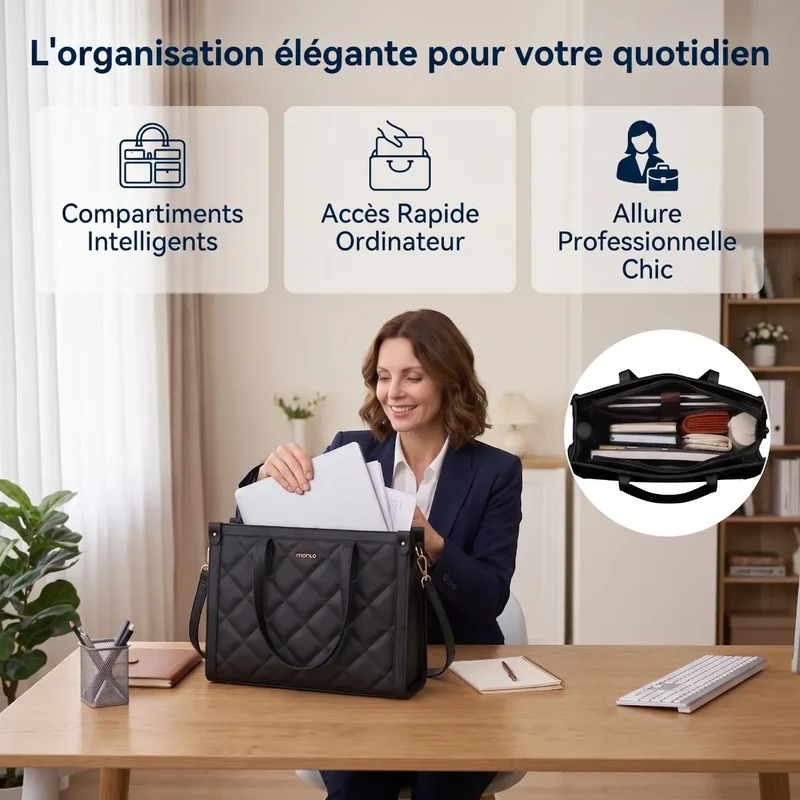 Sac ordinateur femme Matelya - Confort postural & Allure business