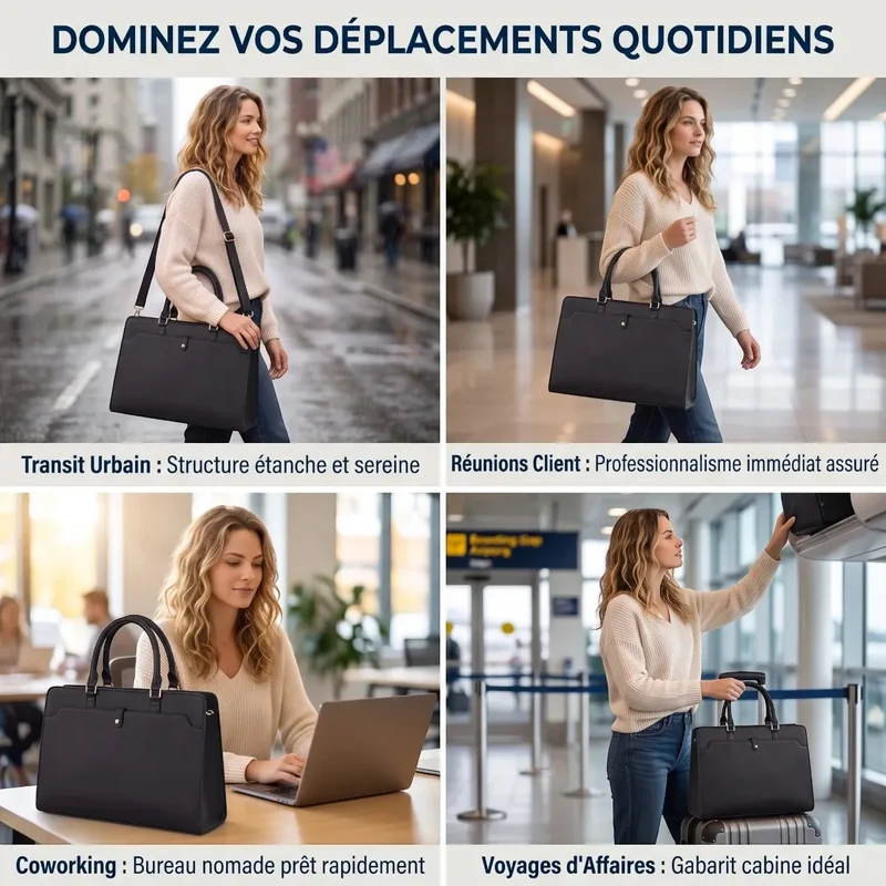 Sac ordinateur femme Kalea - Confort postural & Organisation absolue