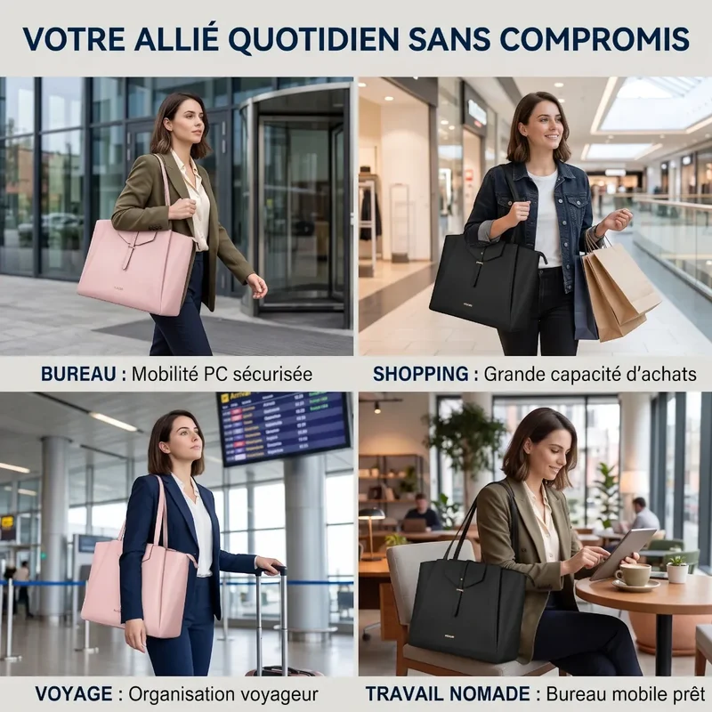 Sac ordinateur femme Altessa - Confort postural & Allure active