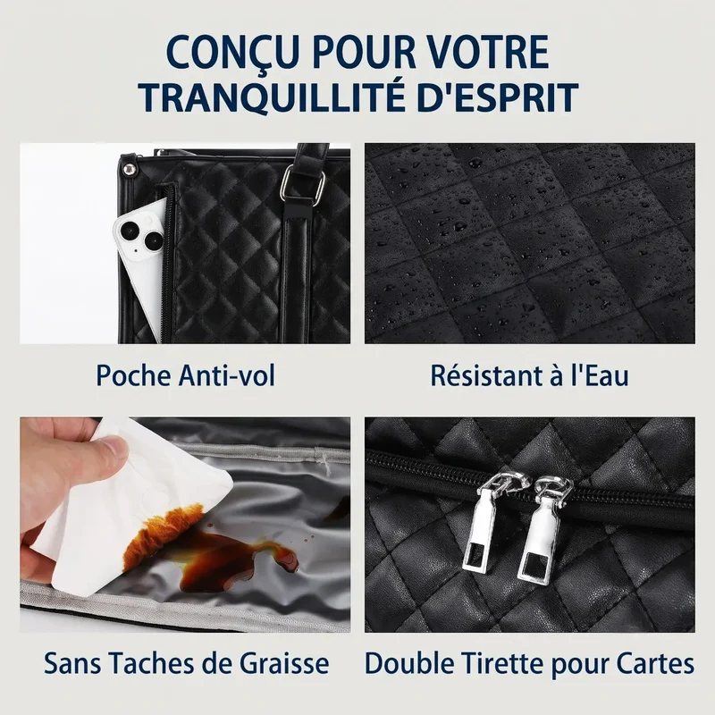 Sac ordinateur femme Dualia - Cabas Isotherme & Antichoc