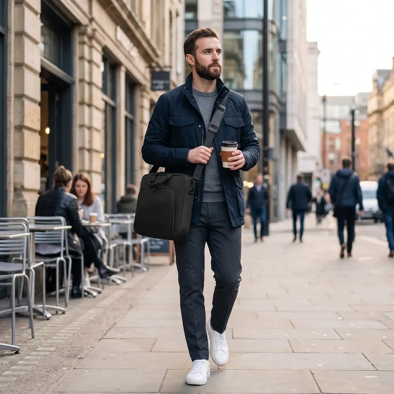 Sacoche ordinateur pour homme Lineo - Allure business & Posture soulagée