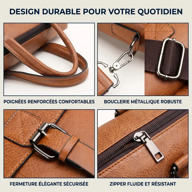 Sacoche ordinateur pour homme Bifolio - Confort Postural & Allure Business