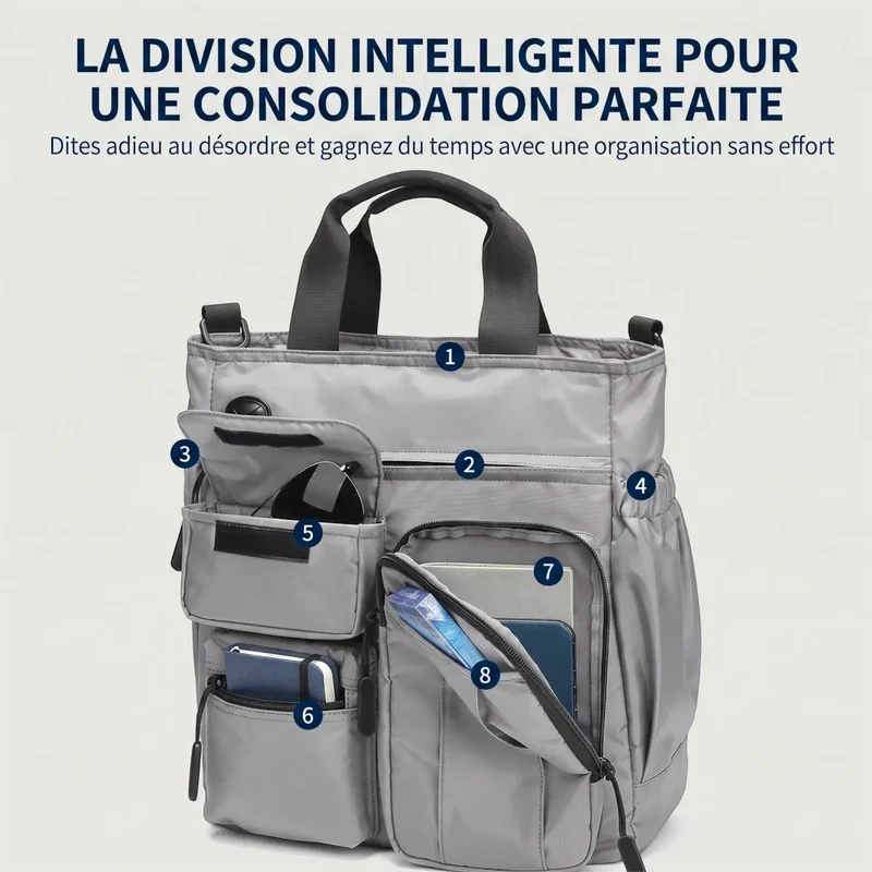 Sacoche ordinateur pour homme Modulor - Ergonomie active & Protection PC