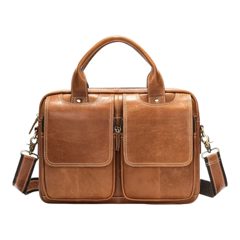 Sacoche ordinateur pour homme DuoCraft - Confort postural & Prestige cuir
