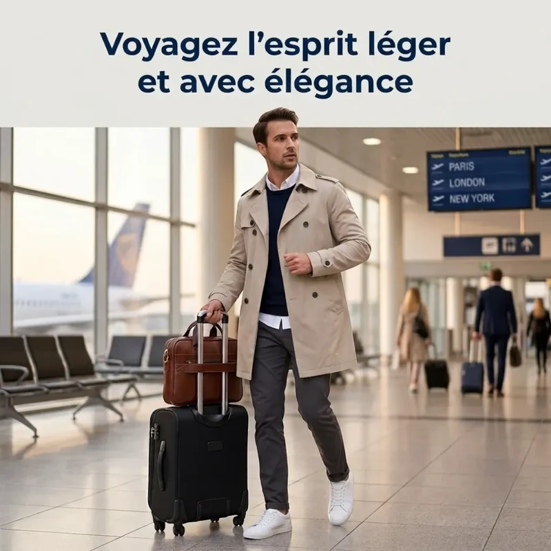 Sacoche ordinateur pour homme Dualis - Confort postural & Protection intégrale