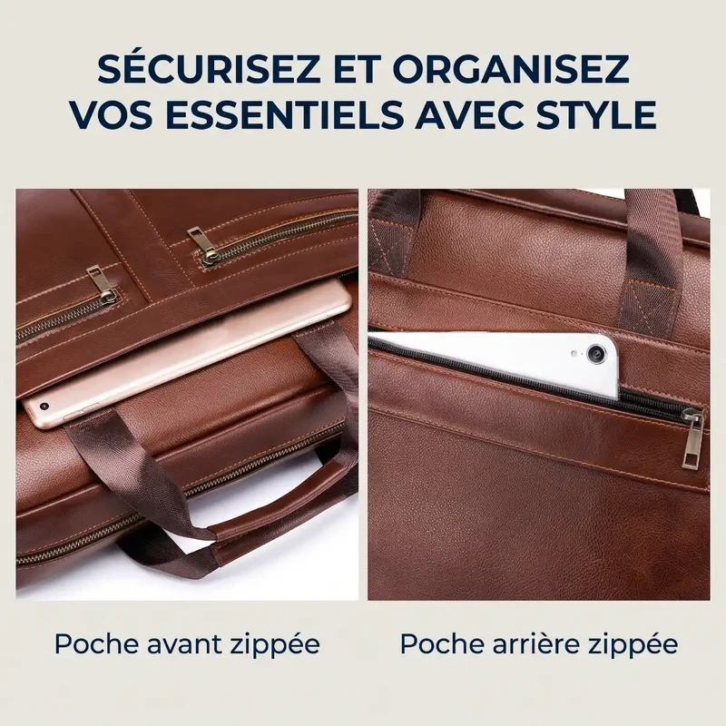 Sacoche ordinateur pour homme Dualis - Confort postural & Protection intégrale