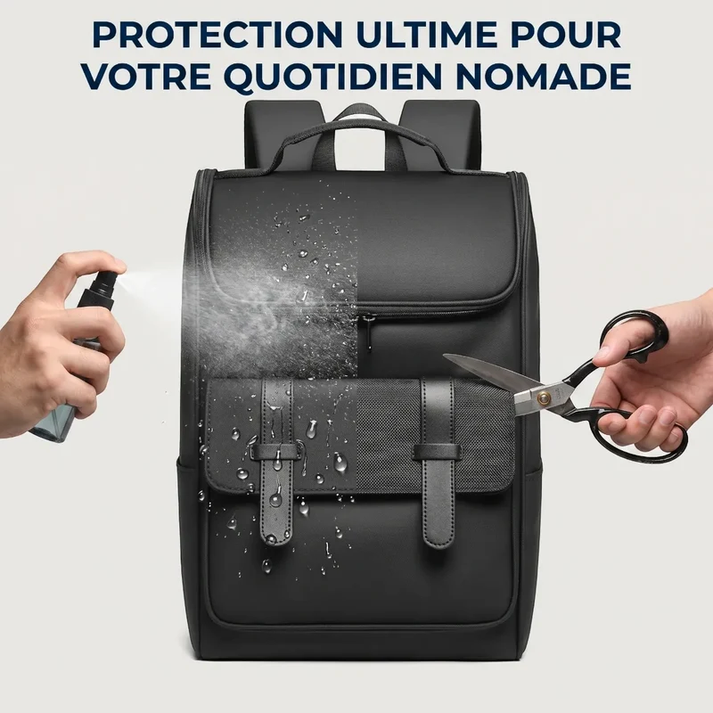 Sac à dos ordinateur homme Onyxium - Confort biomécanique & Protection absolue
