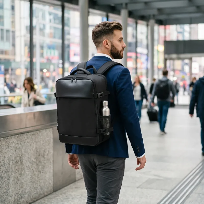 Sac à dos ordinateur homme AeroVault - Organisation nomade absolue & Confort biomécanique supérieur