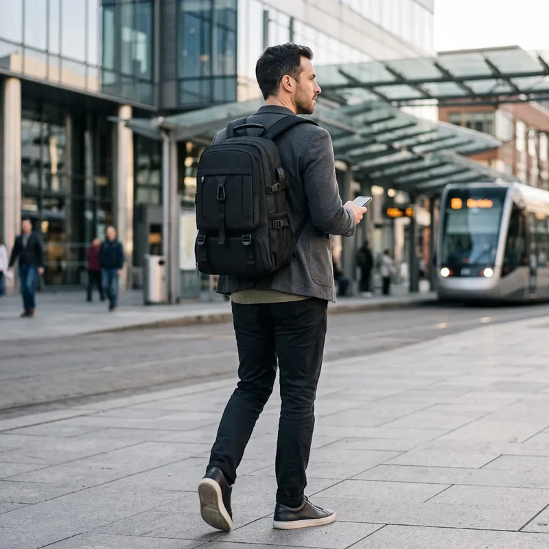 Sac à dos ordinateur homme Flexium - Grande capacité & Volume extensible