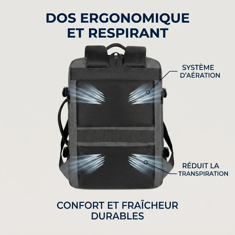 Sac à dos ordinateur homme MetroMorph - Extensibilité sur mesure & Confort biomécanique