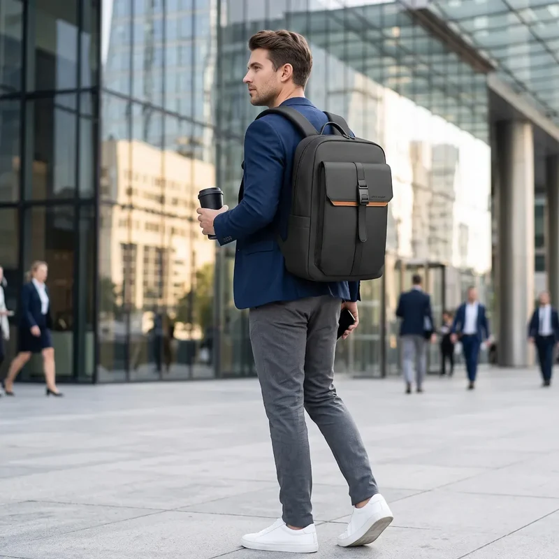 Sac à dos ordinateur homme HK-Stratum - Organisation nomade absolue & Confort postural supérieur