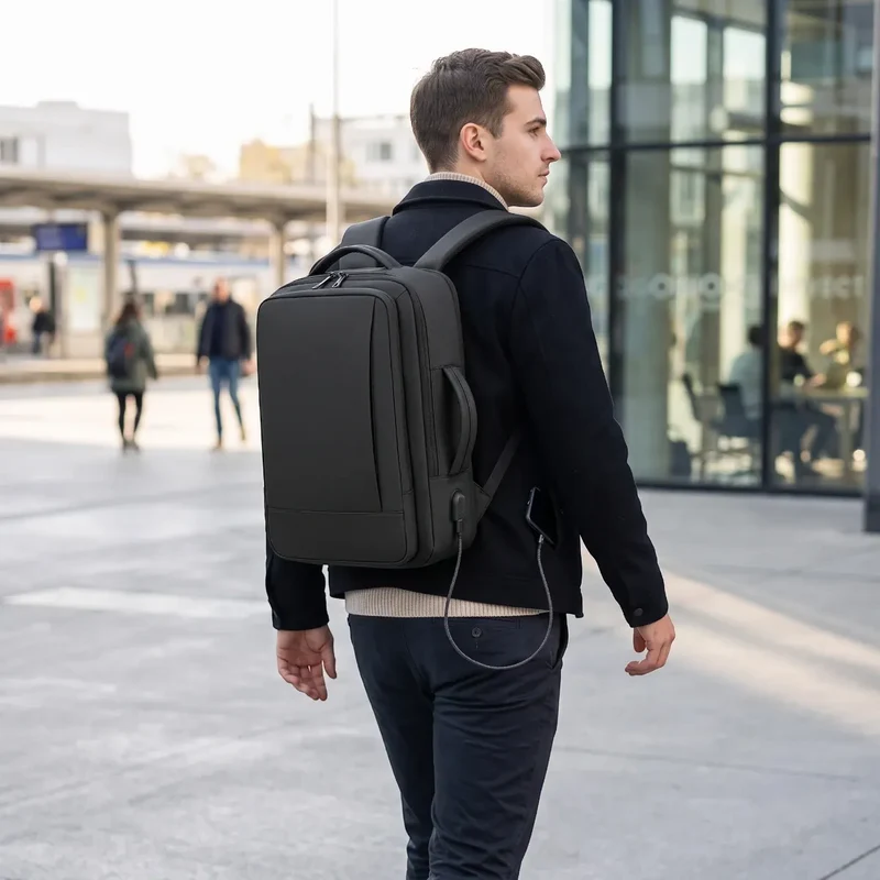 Sac à dos ordinateur homme Omni-Pack - Confort postural absolu & Organisation nomade optimale