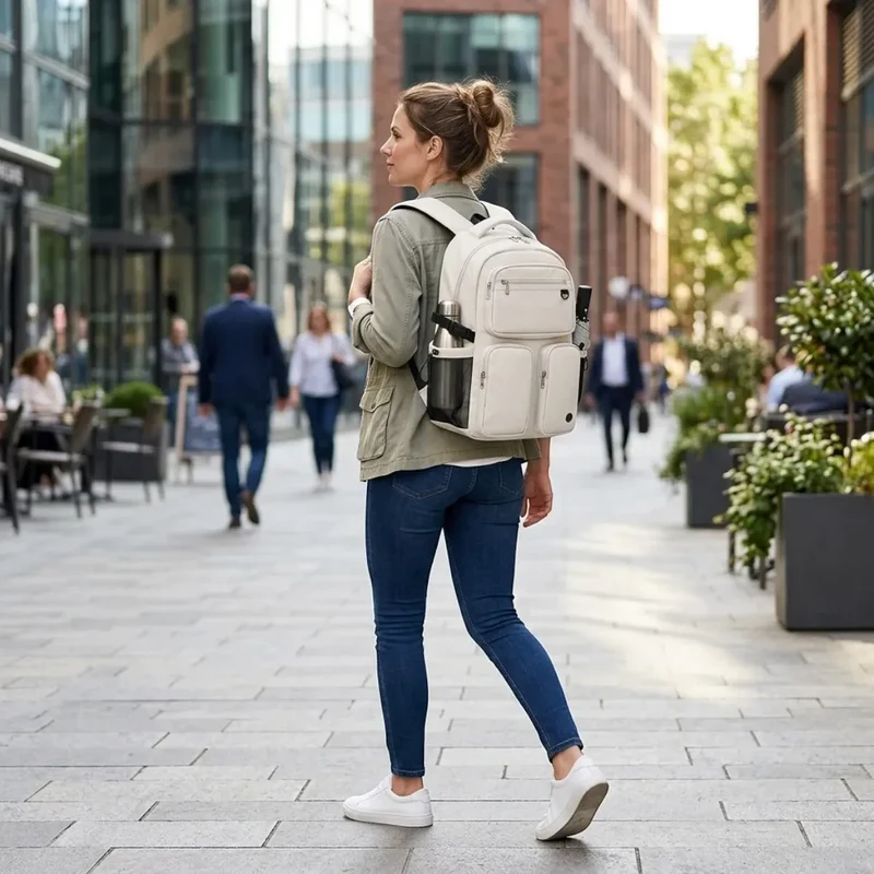 Sac à dos ordinateur femme Urbana - Confort biomécanique et mobilité fluide