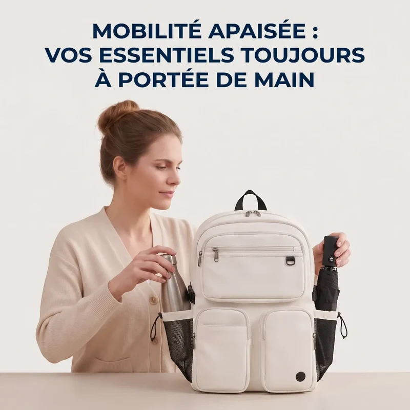 Sac à dos ordinateur femme Urbana - Confort biomécanique et mobilité fluide