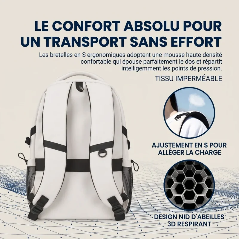 Sac à dos ordinateur femme Urbana - Confort biomécanique et mobilité fluide