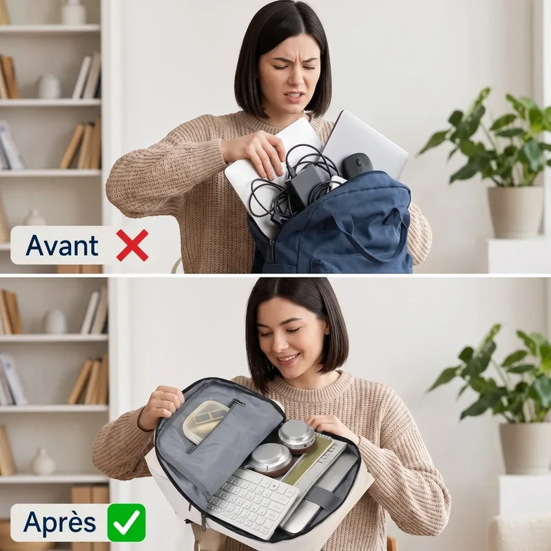 Sac à dos ordinateur femme Zéphira - Libérez vos épaules avec élégance