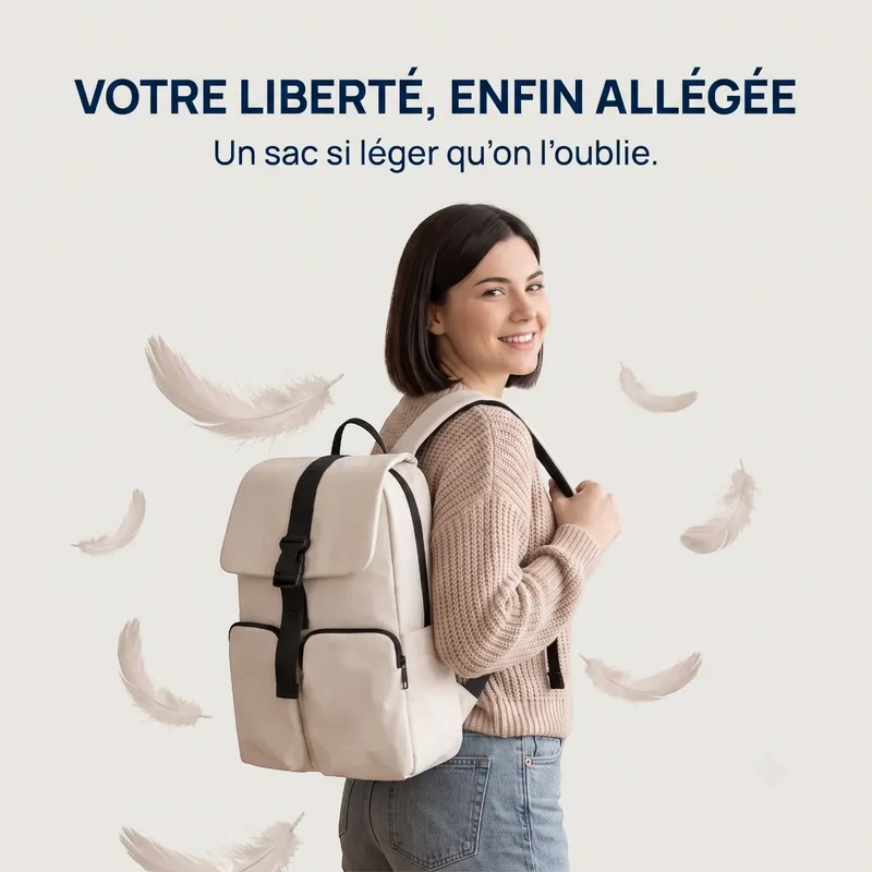 Sac à dos ordinateur femme Zéphira - Libérez vos épaules avec élégance