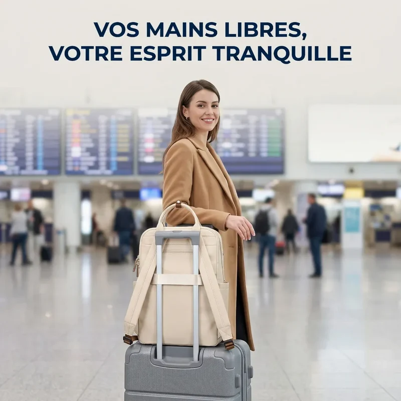 Sac à dos ordinateur femme Duna - Élégance mobile et posture préservée