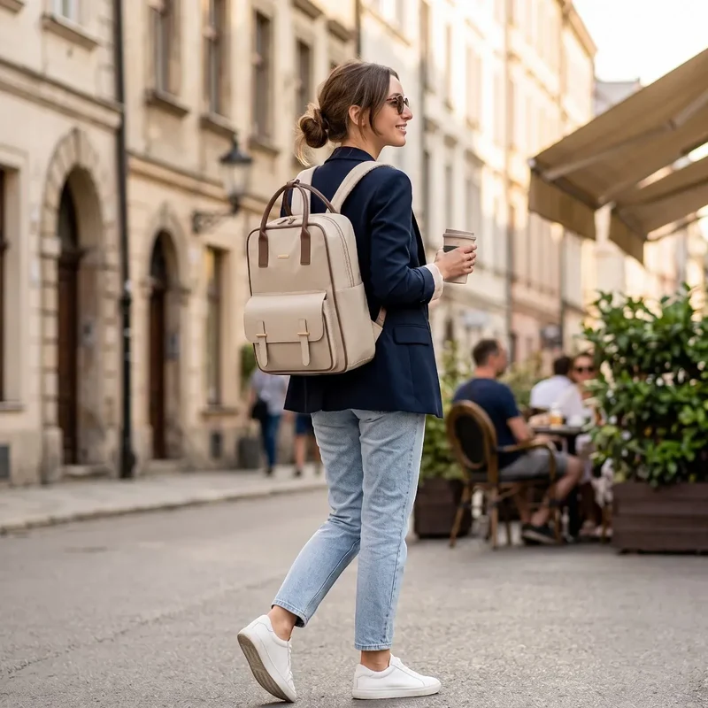 Sac à dos ordinateur femme Lotusia - Mobilité élégante sans fatigue