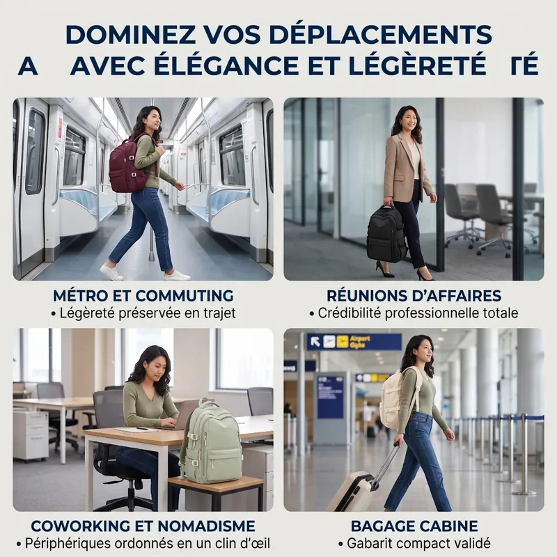 Sac à dos ordinateur femme Irisia - Le confort ergonomique absolu