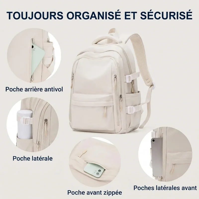 Sac à dos ordinateur femme Irisia - Le confort ergonomique absolu