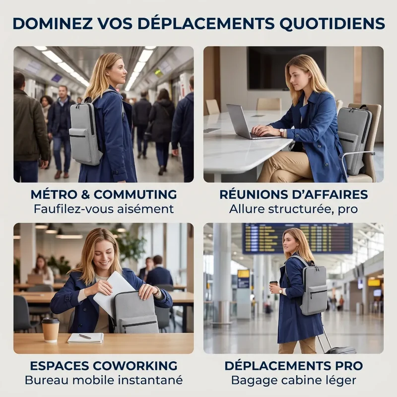 Sac à dos ordinateur femme Pluma - Finesse et légèreté absolues