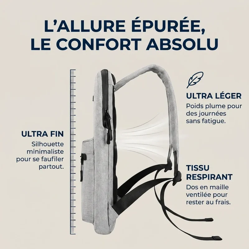 Sac à dos ordinateur femme Pluma - Finesse et légèreté absolues