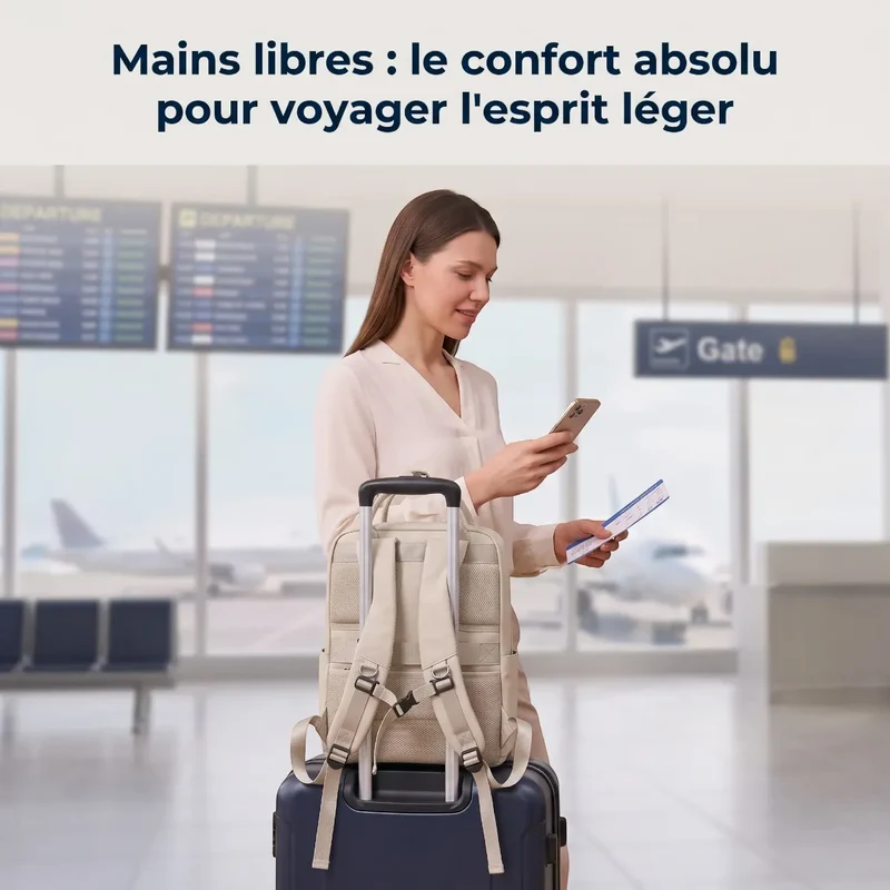 Sac à dos ordinateur femme Kora - Allégez vos déplacements quotidiens