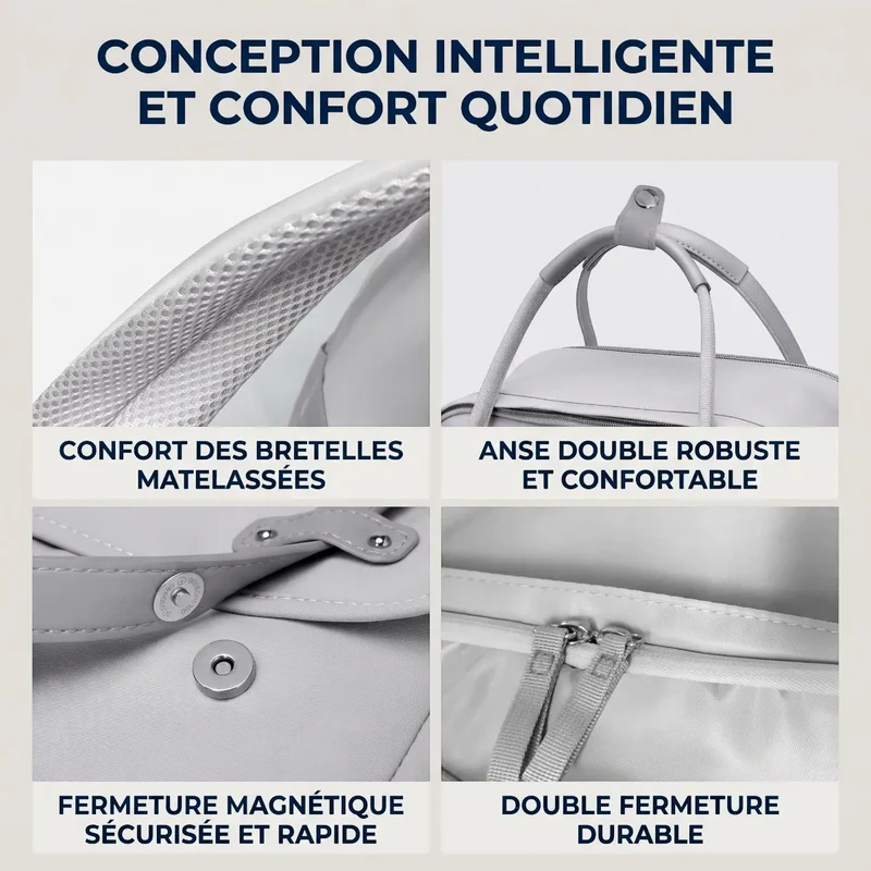 Sac à dos ordinateur femme Kora - Allégez vos déplacements quotidiens