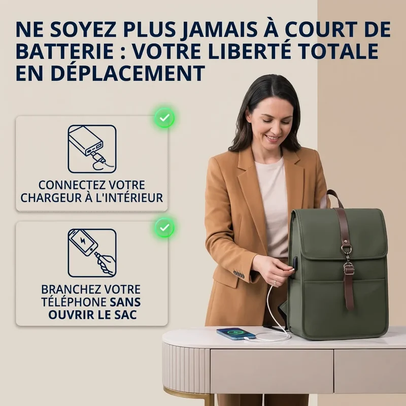 Sac à dos ordinateur femme Alma - Allégez votre quotidien avec style