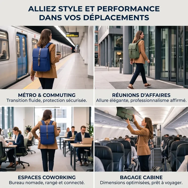 Sac à dos ordinateur femme Alma - Allégez votre quotidien avec style