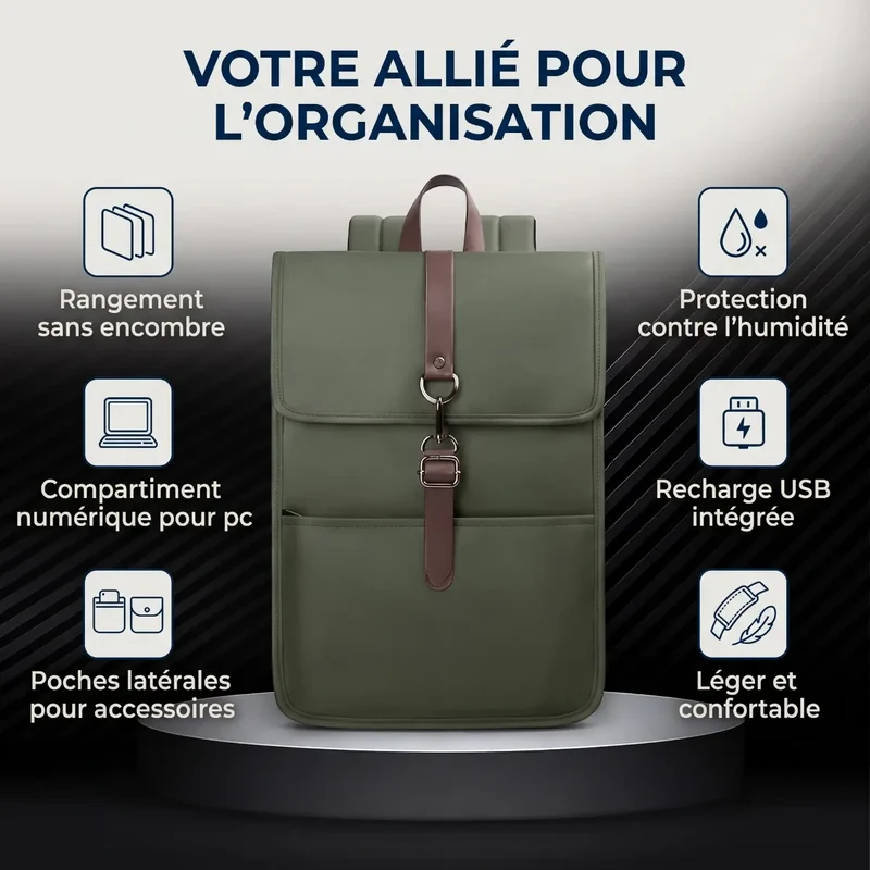 Sac à dos ordinateur femme Alma - Allégez votre quotidien avec style