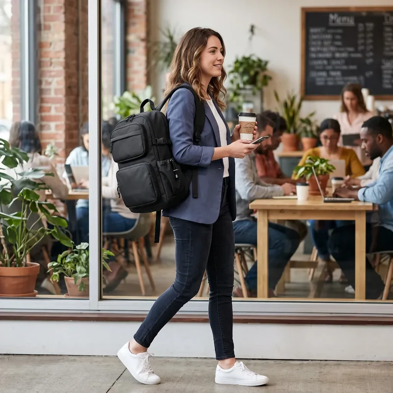 Sac à dos ordinateur femme Libra - L'équilibre parfait du mouvement