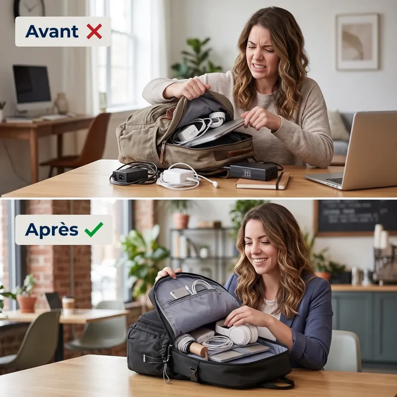 Sac à dos ordinateur femme Libra - L'équilibre parfait du mouvement