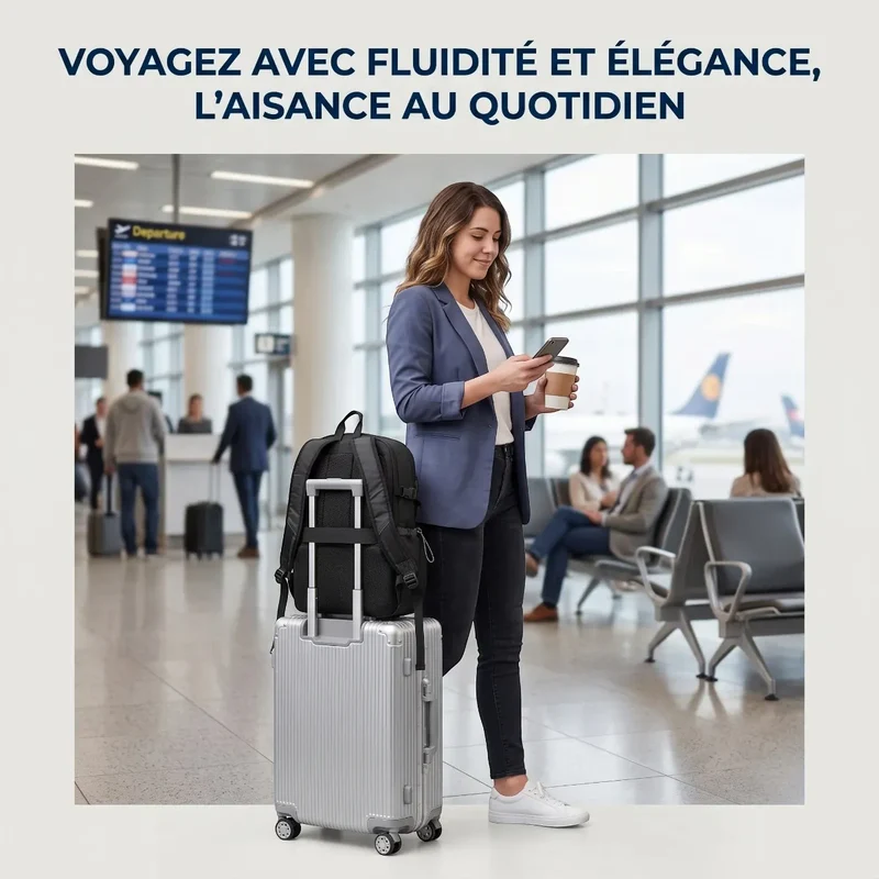 Sac à dos ordinateur femme Libra - L'équilibre parfait du mouvement