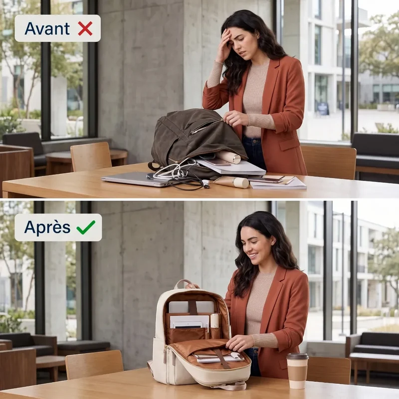Sac à dos ordinateur femme Aurelia - Confort biomécanique et élégance nomade