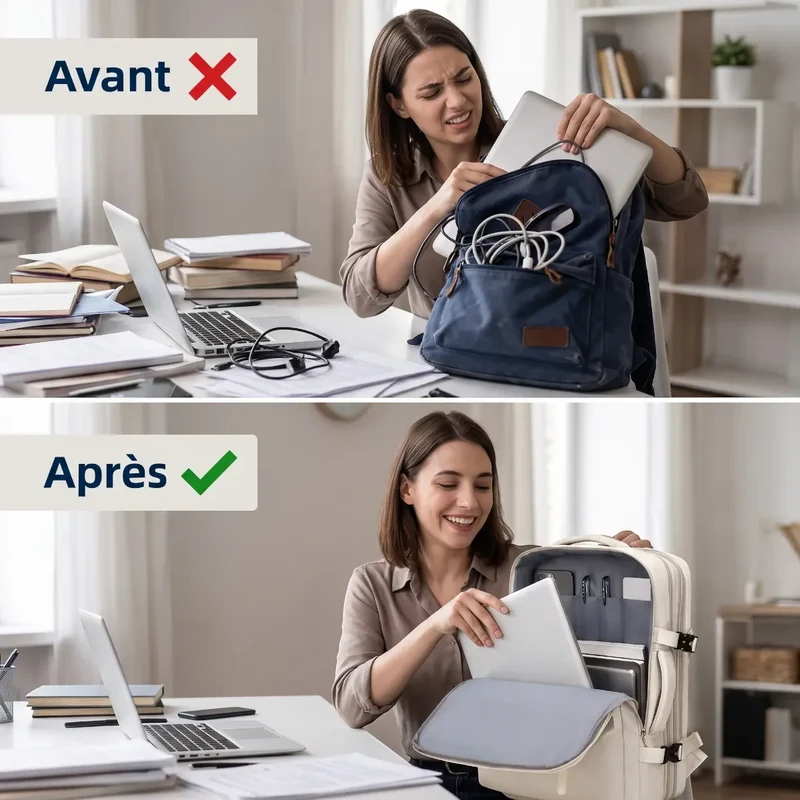 Sac à dos ordinateur femme AeroPro - Le confort postural en mouvement