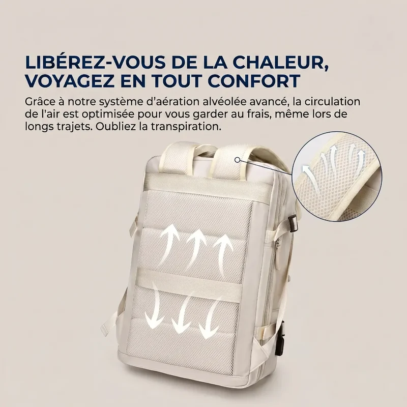 Sac à dos ordinateur femme AeroPro - Le confort postural en mouvement