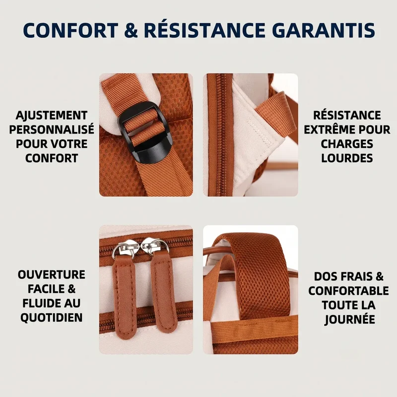 Sac à dos ordinateur femme Prisme - Révolutionnez vos trajets urbains