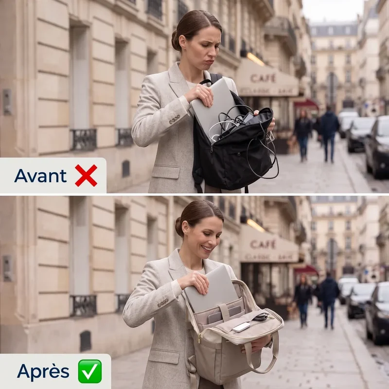 Sac à dos ordinateur femme Albane - Libérez votre posture au quotidien