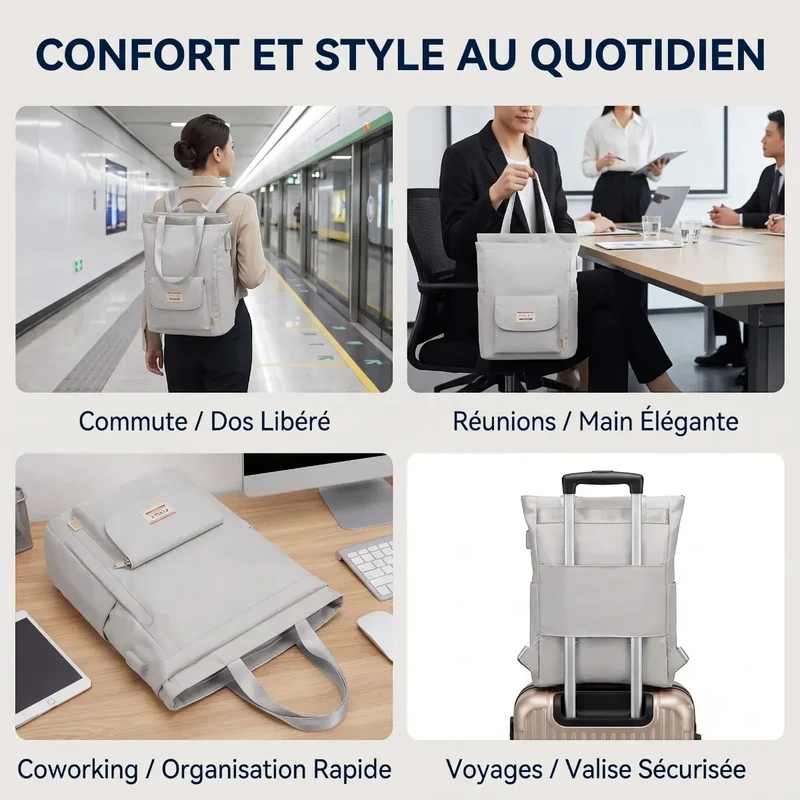 Sac à dos ordinateur femme Allure - Le confort postural en mouvement