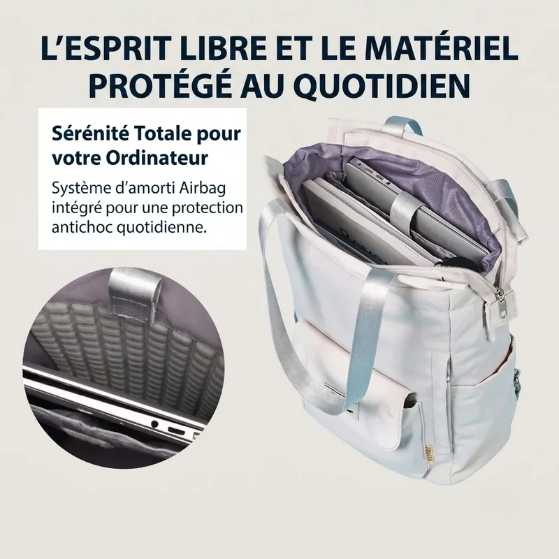 Sac à dos ordinateur femme Allure - Le confort postural en mouvement