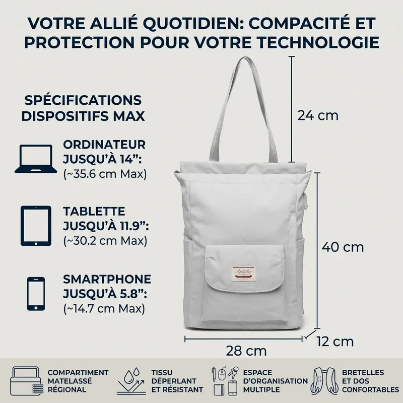 Sac à dos ordinateur femme Allure - Le confort postural en mouvement
