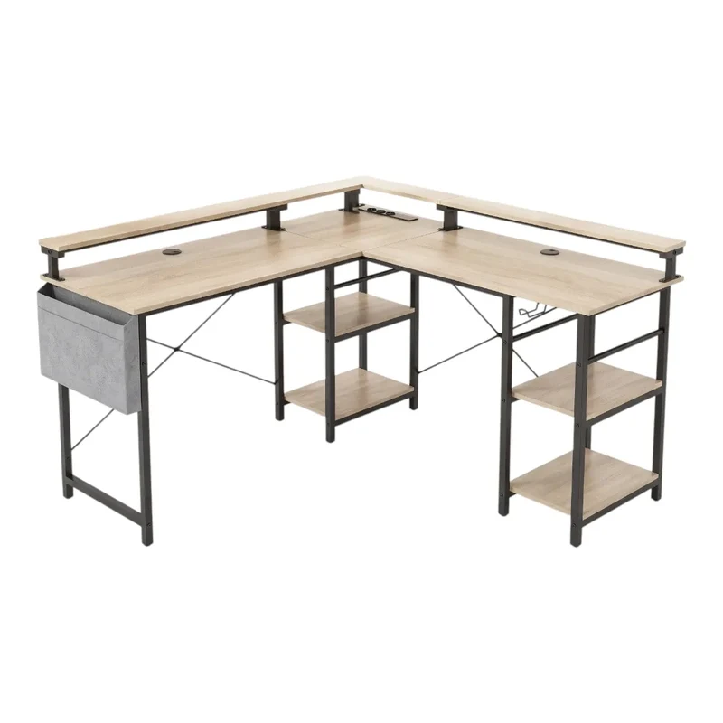 Bureau d'angle industriel Kave - Modulable Avec rangements Réversible