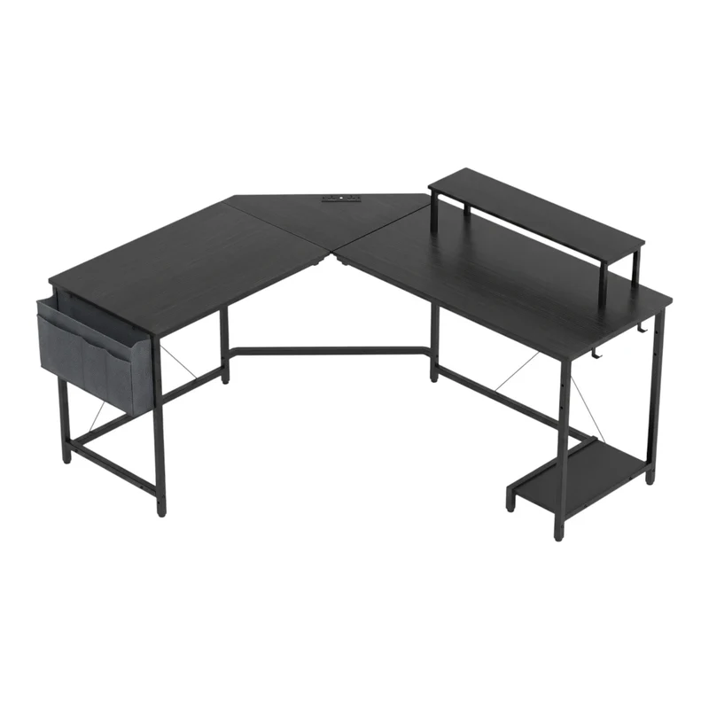 Bureau d'angle Gaming Centrix Avec Rangements - Gain de Place & Posture Ergonomique