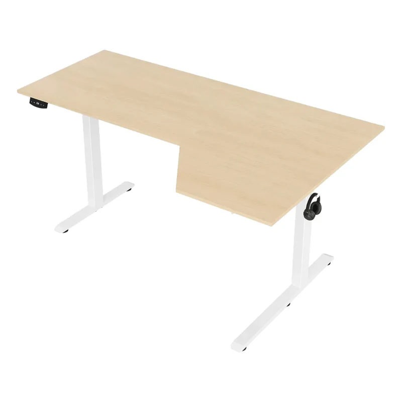 Bureau d'angle Assis-Debout Kinetik-L - Gain de place & Posture ergonomique