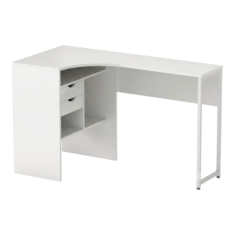 Bureau d'angle Blanc Kallisto - Rangements & Gain de place