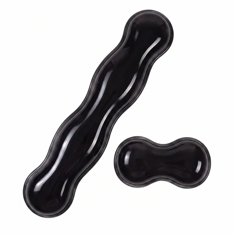 Repose poignet clavier / souris Crystal Rest Pro | Alignement Ergonomique & Gel de Silicone